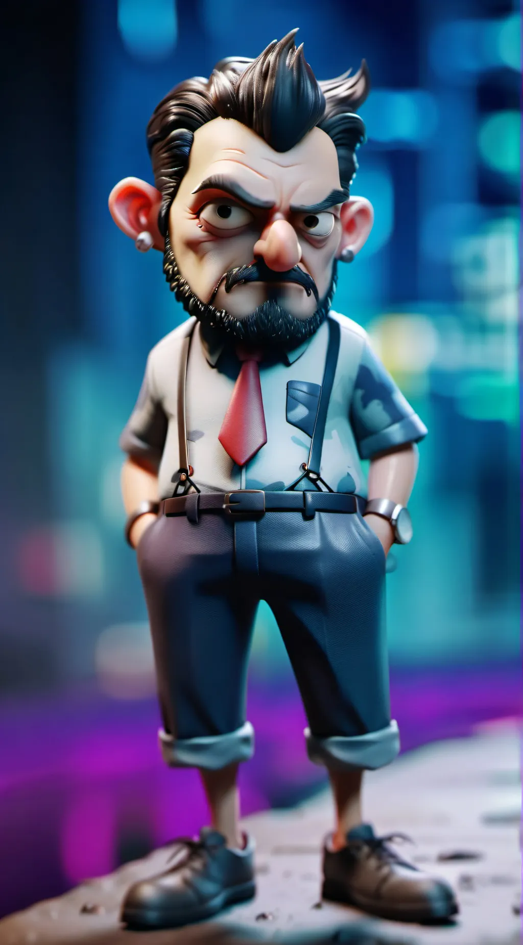 ai character: creep background