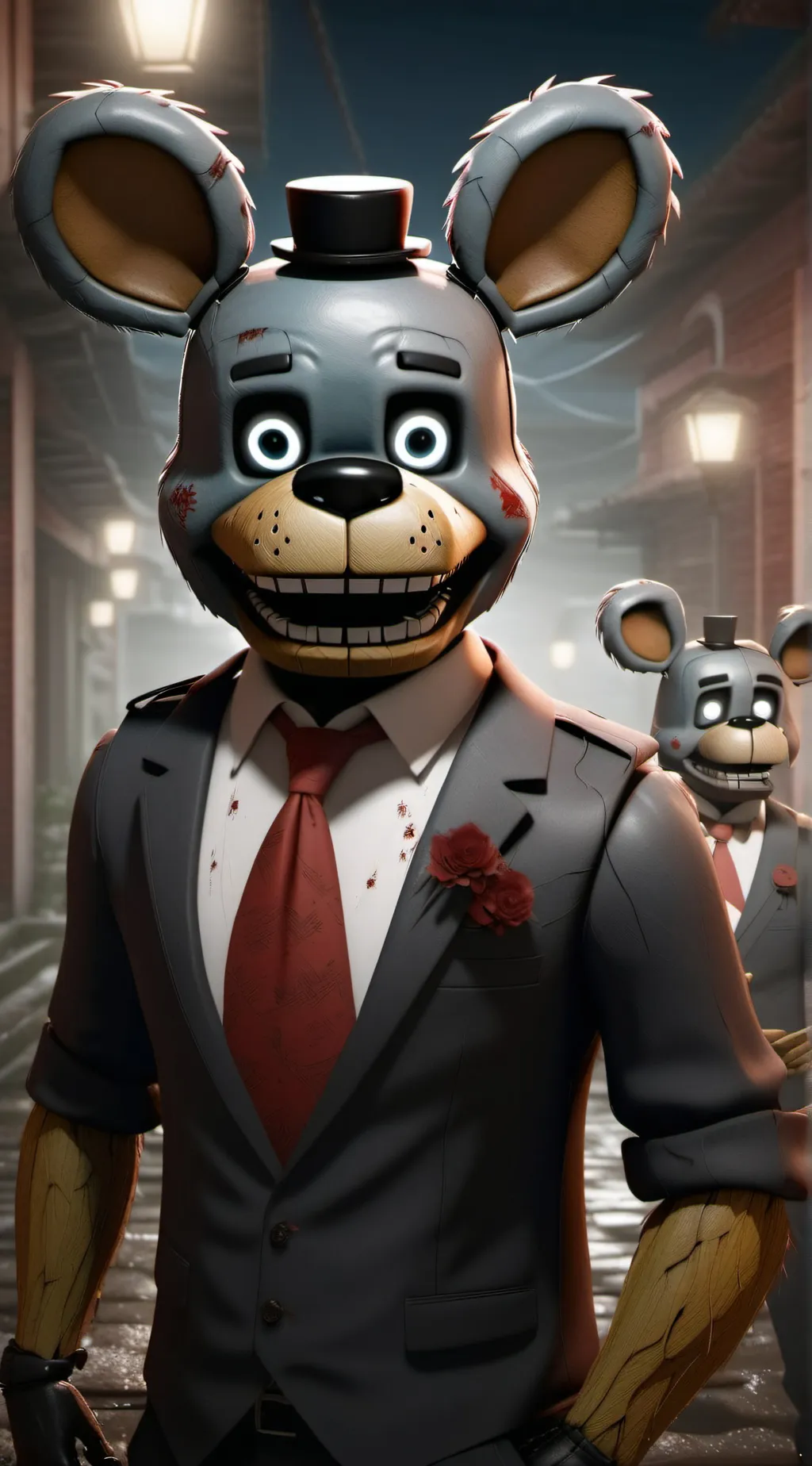 ai character: five nights at FRD background