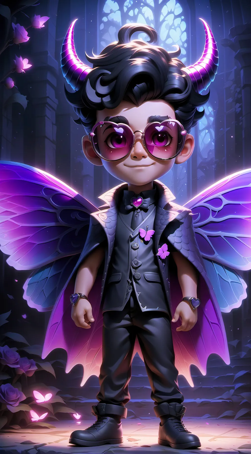 ai character: Valentino  background