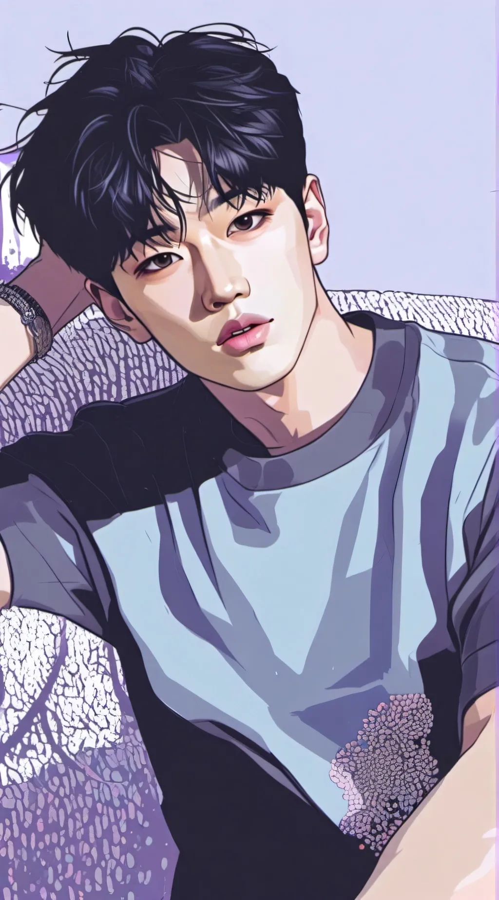 ai character: Bang Chan  background