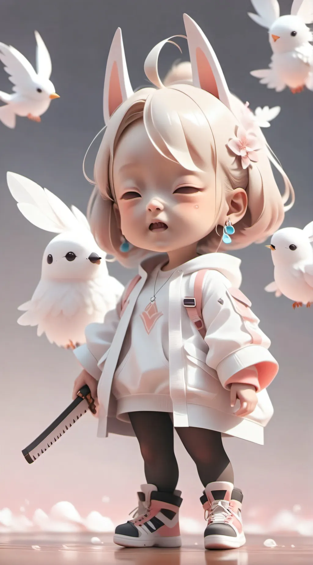 ai character: Hi background