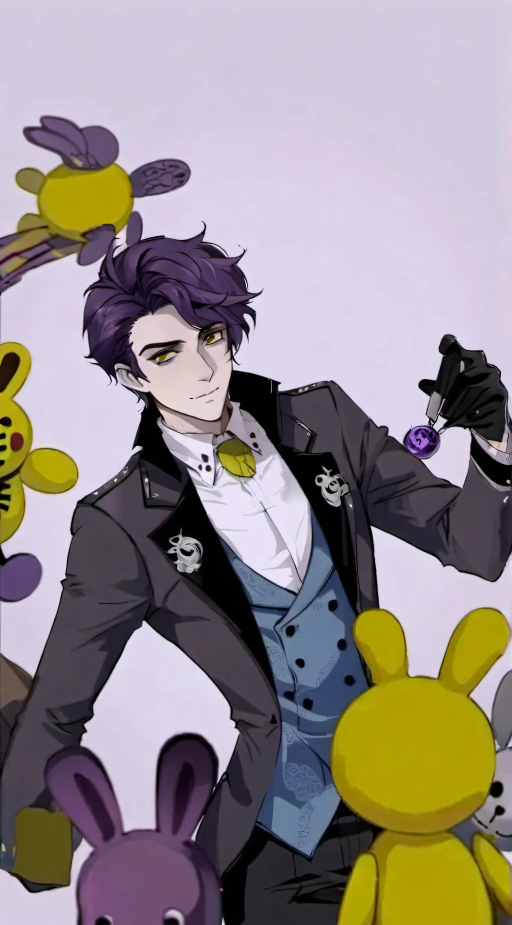 ai character: mha x fnaf background