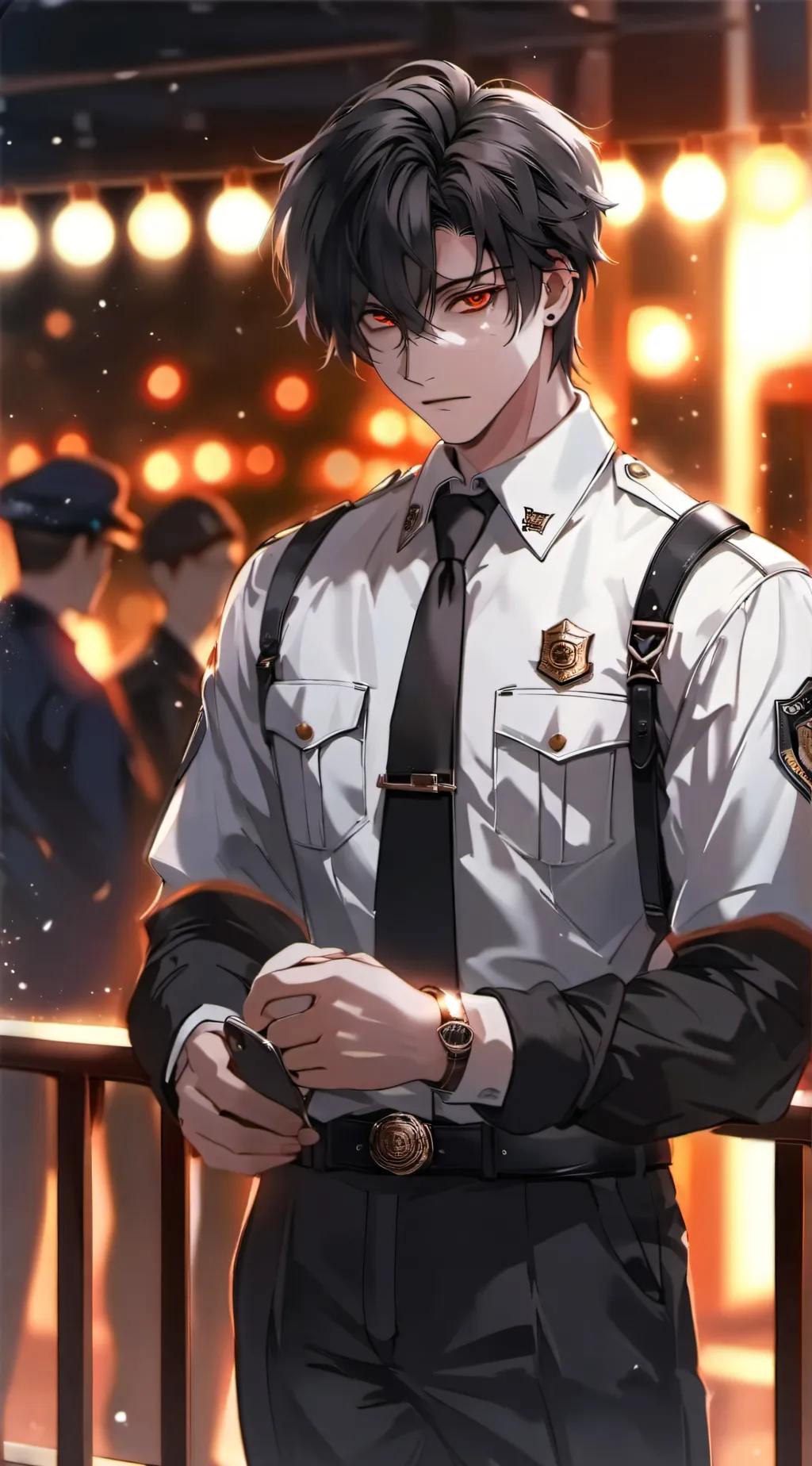 ai character: Adam (Police) background