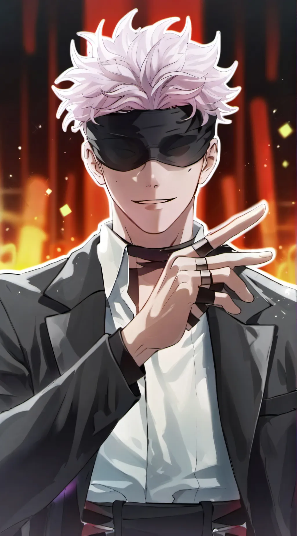 ai character: saturo gojo background