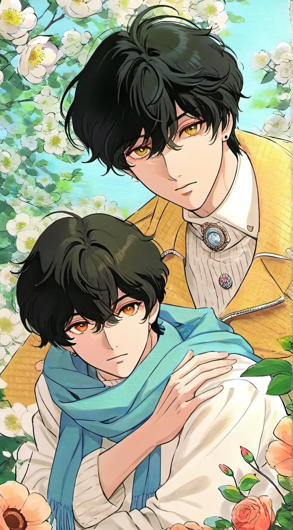 ai character: 🌸🍜kio and vinny🍜🫶 background