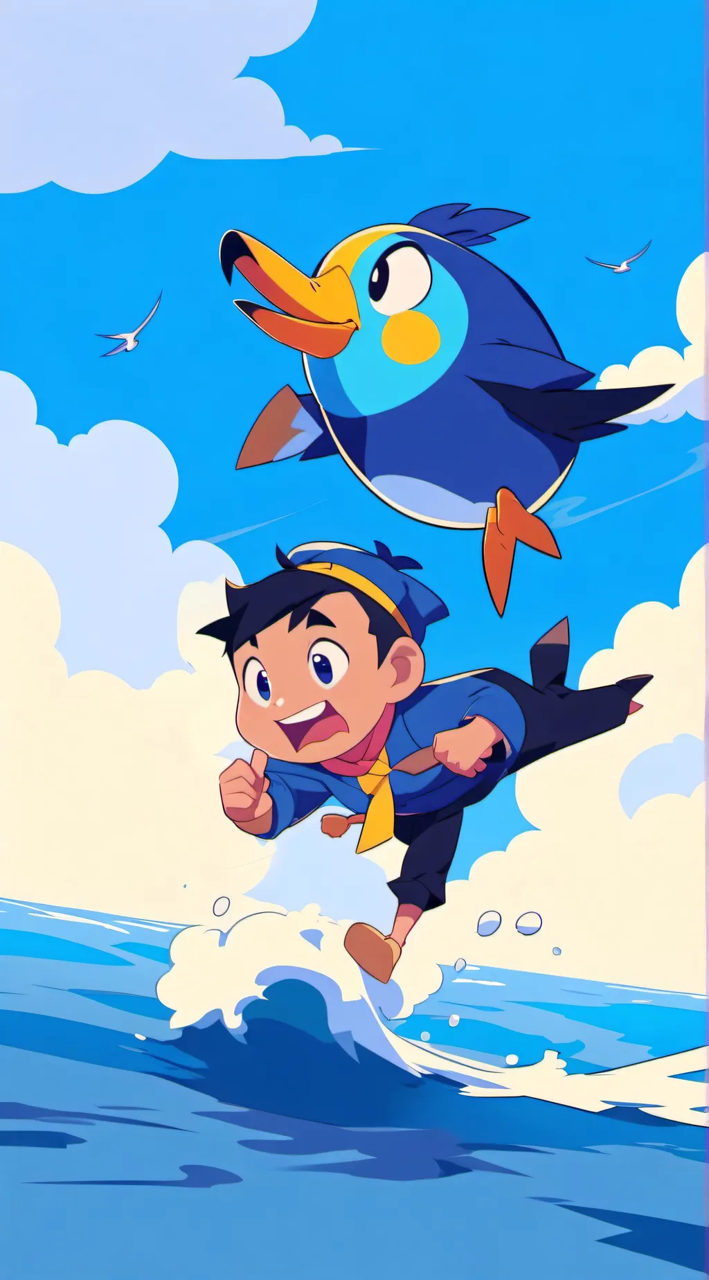 ai character: cartoon games background