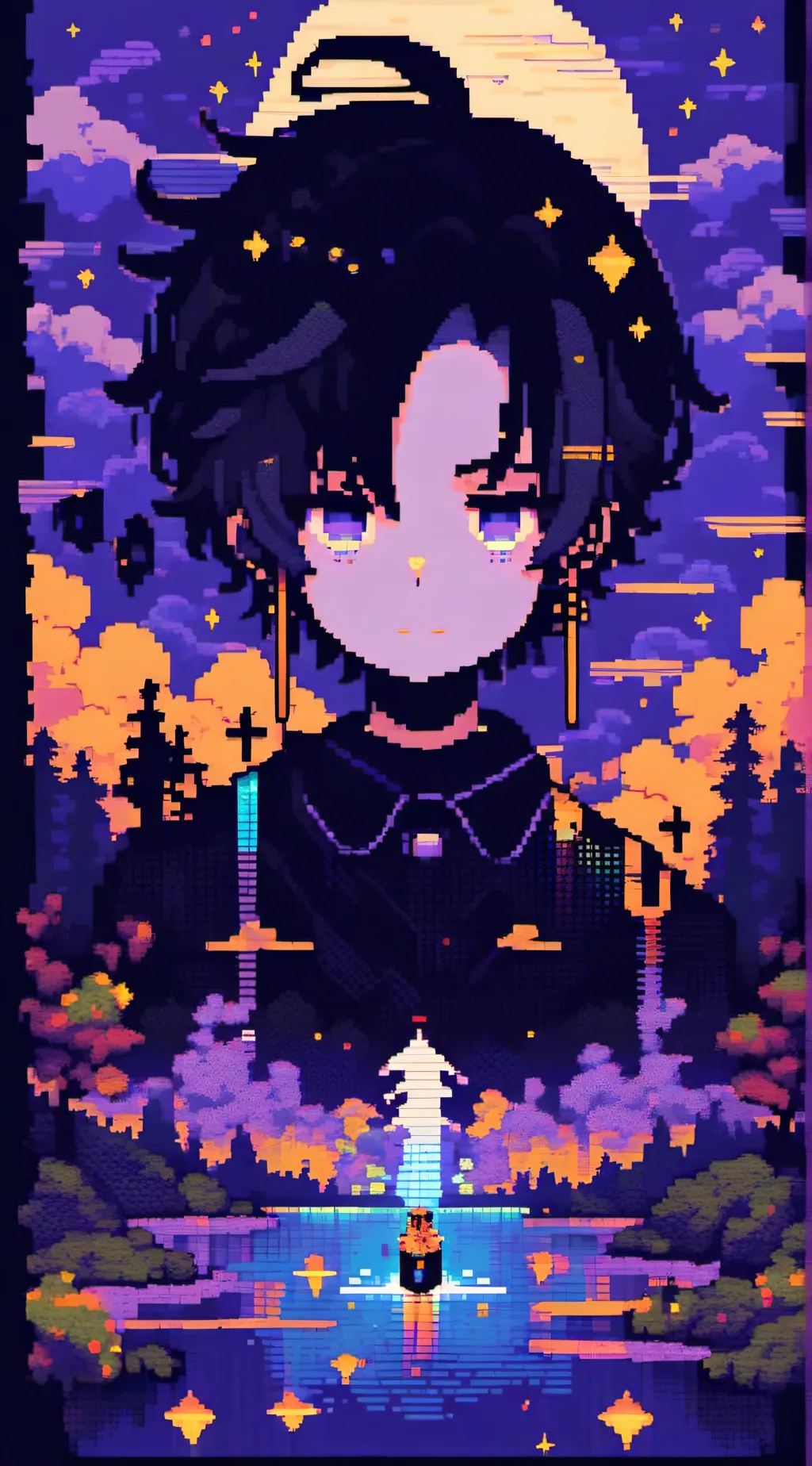 ai character: overflow background