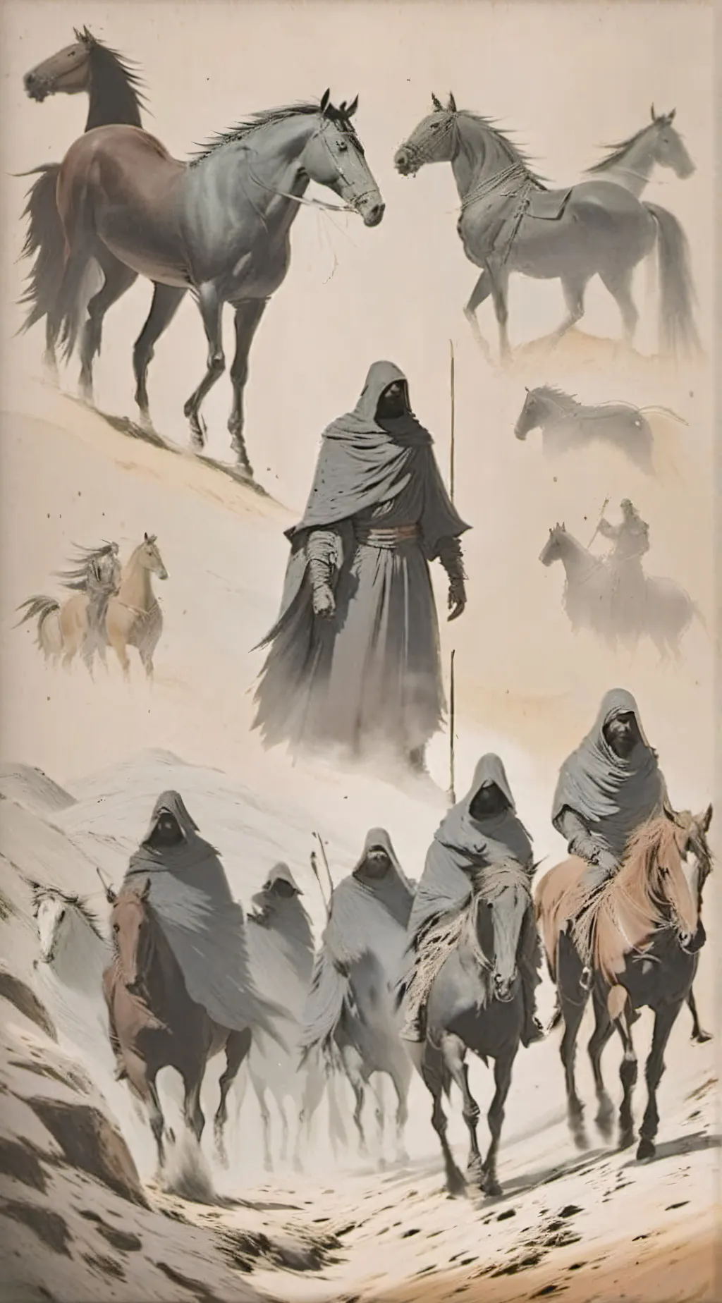 ai character: The four horsemen background