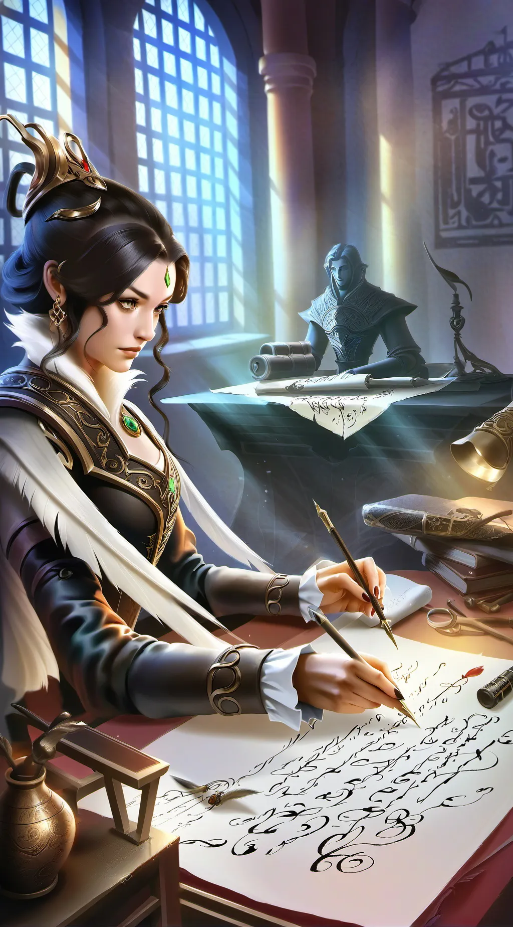 ai character: Aurora background