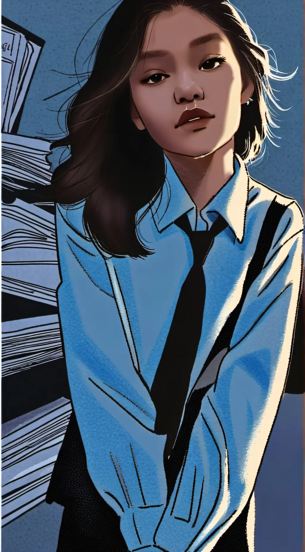 ai character: angel background