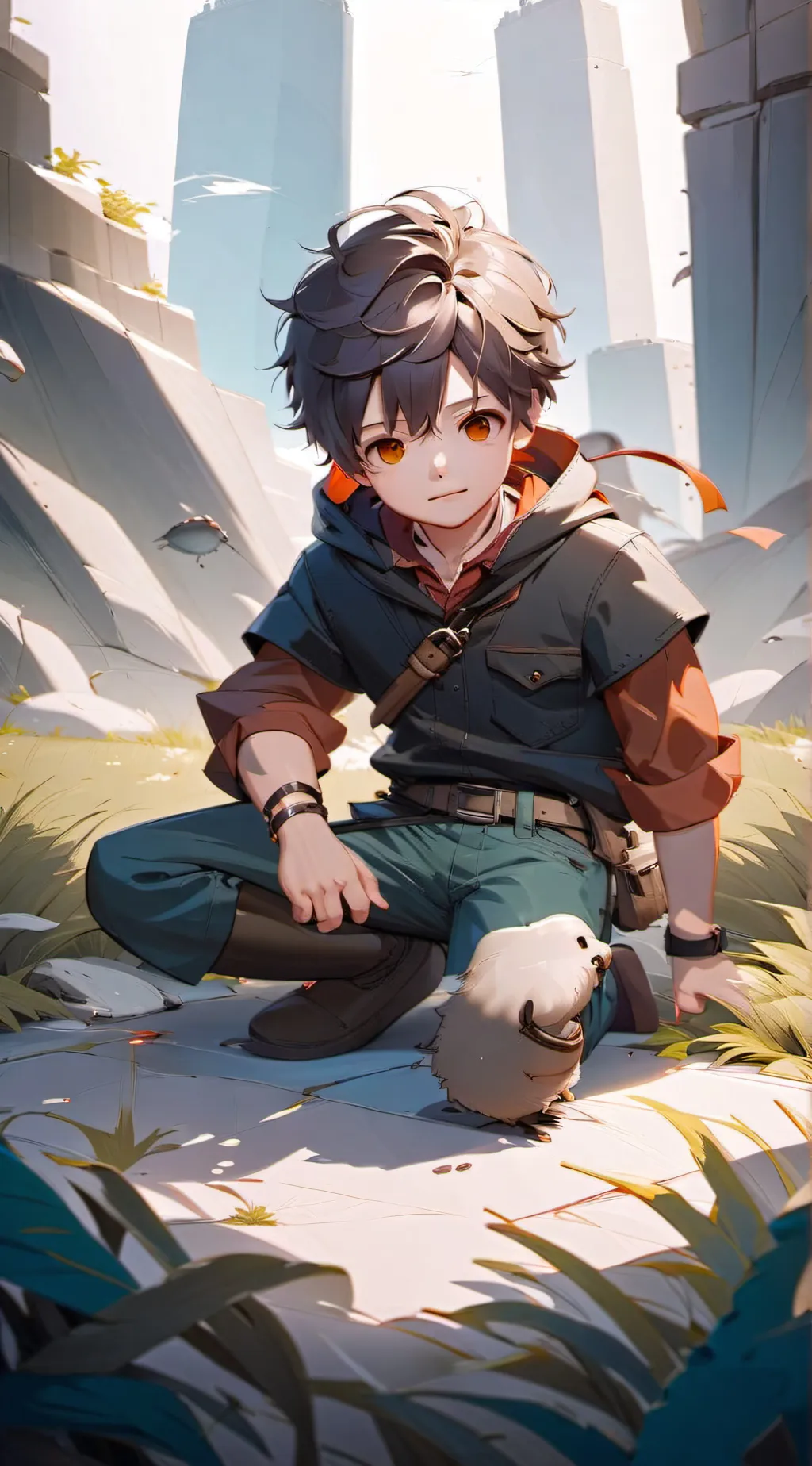 ai character: leo ♌⊙⁠﹏⁠⊙,🙇 background