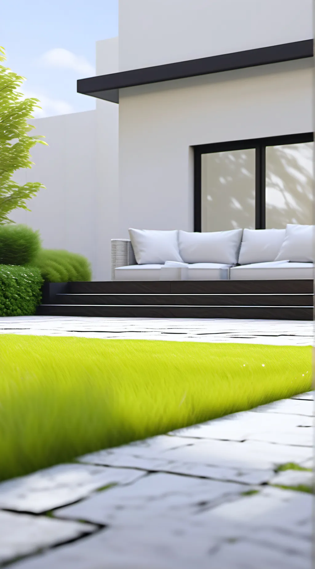 ai character: grass background