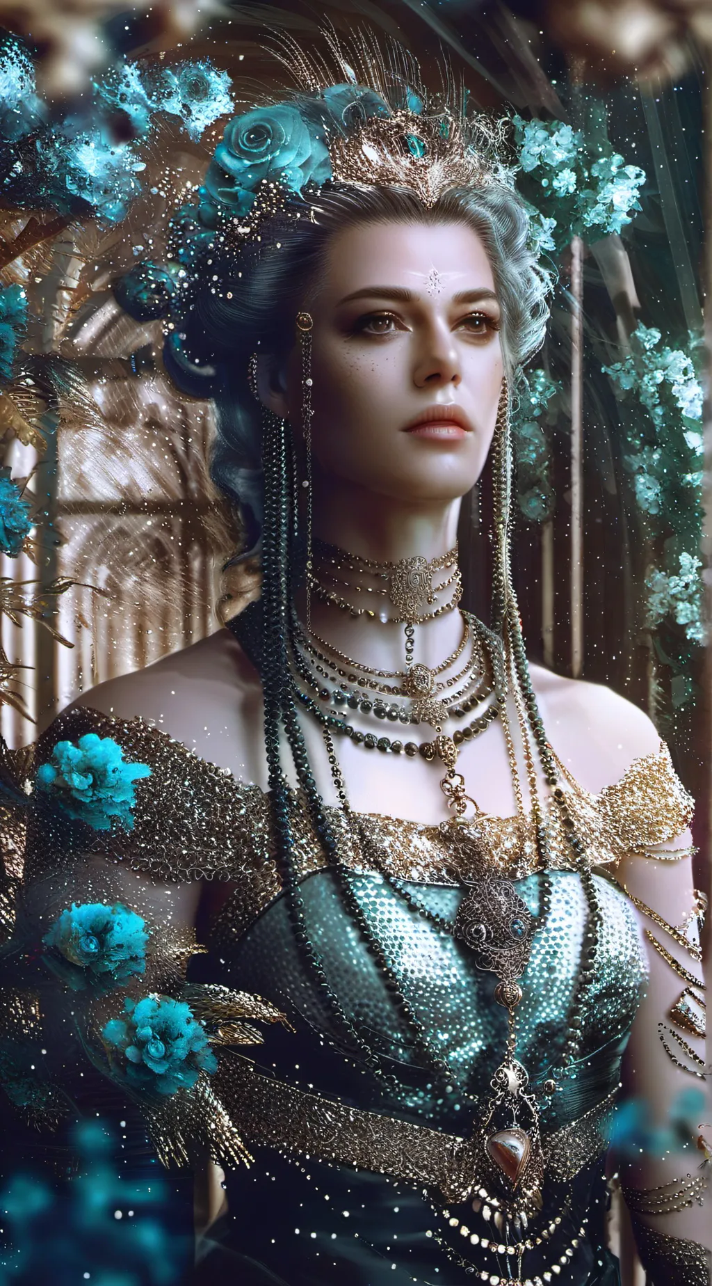 ai character: a diamond siren background