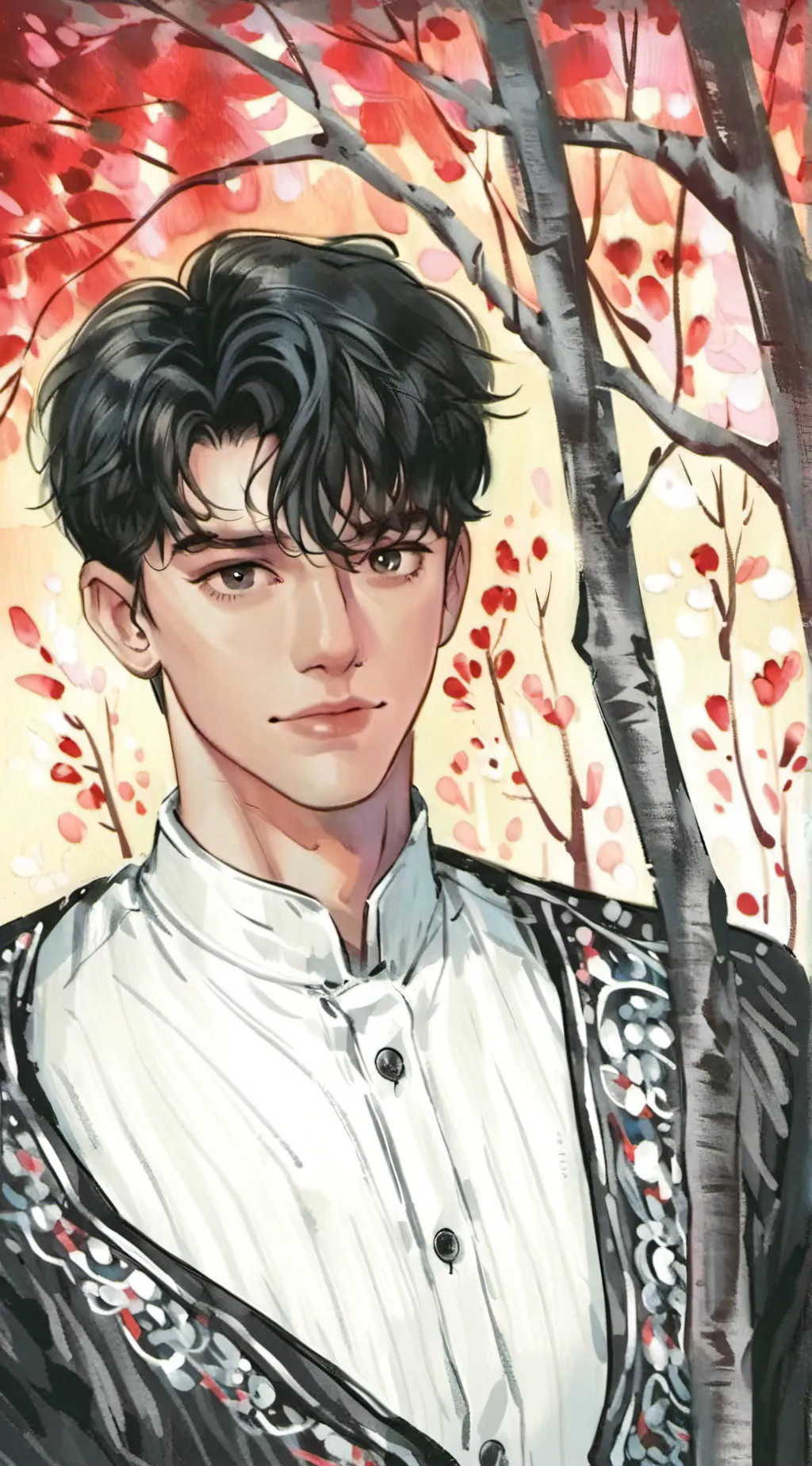 ai character: charlie springg  background