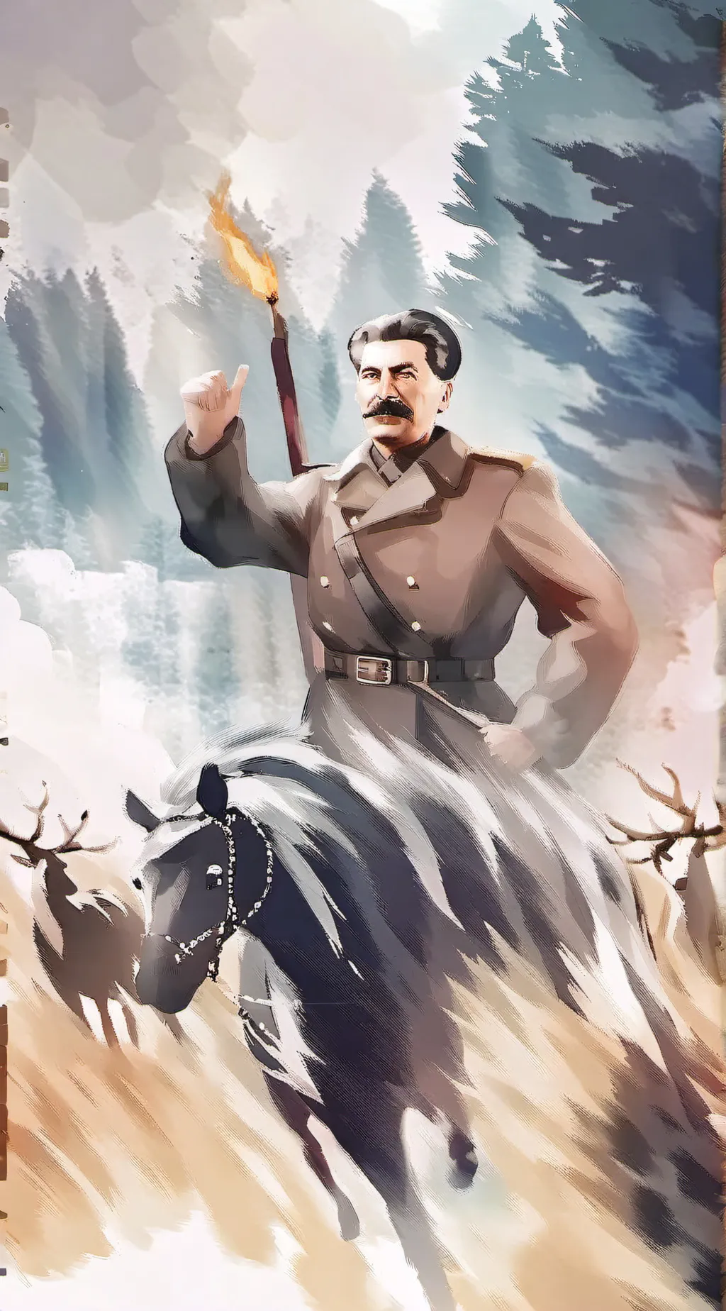 ai character: Joseph Stalin  background