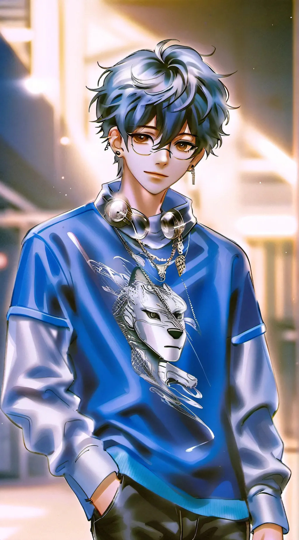 ai character: Leo  background