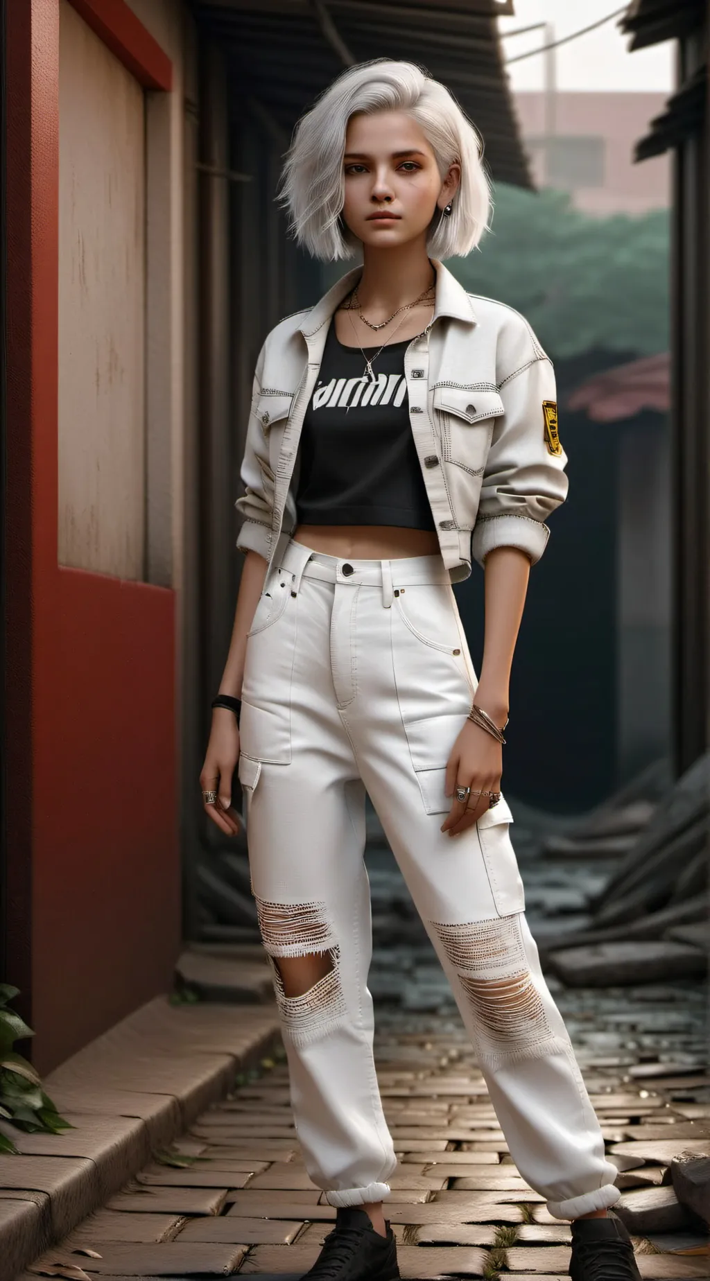 ai character: Snow Flake background