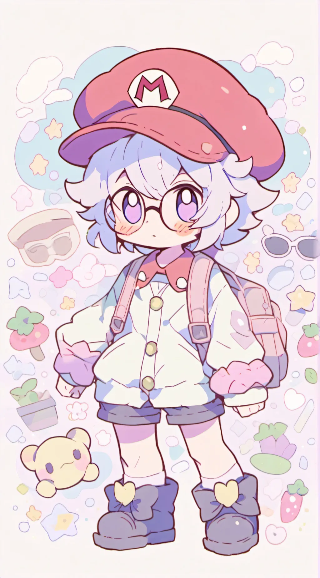 ai character: Mario  background