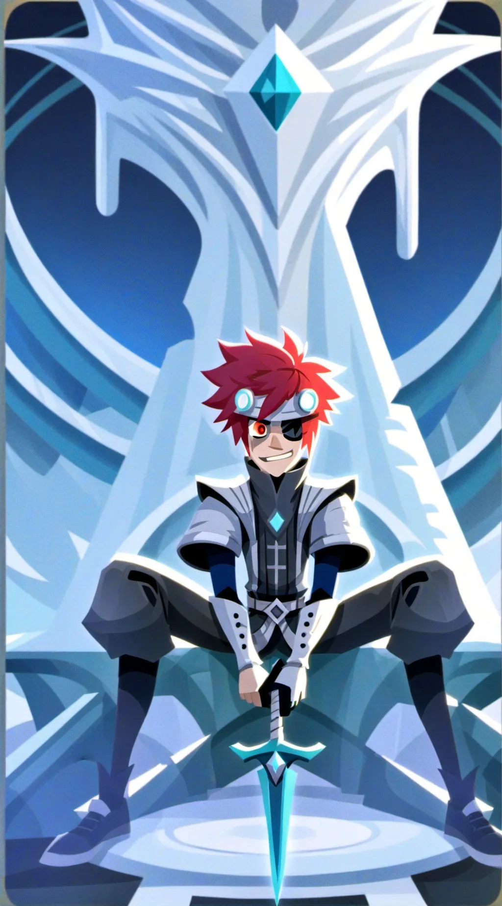 ai character: Radioapple background