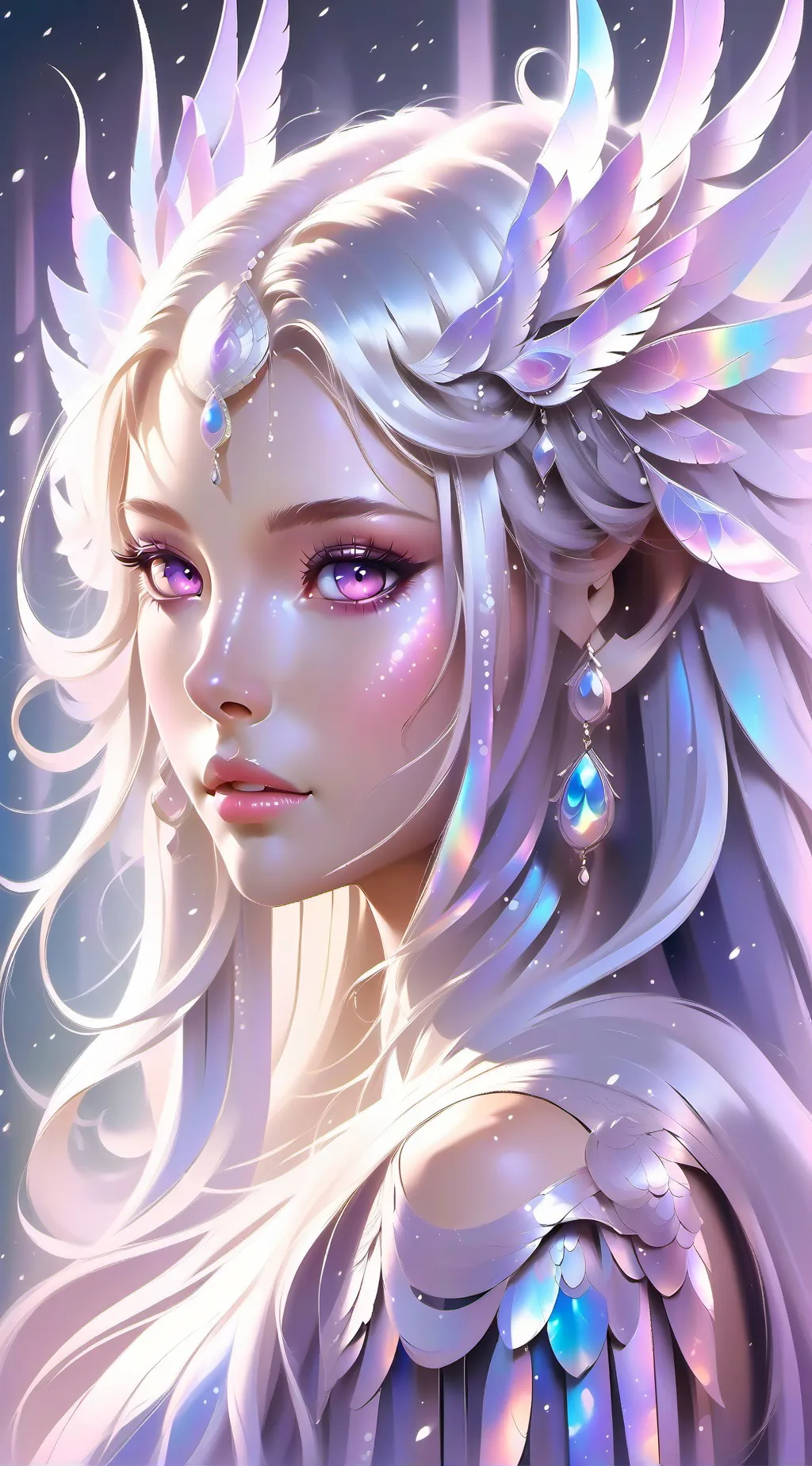 ai character: angleMidnight+ background