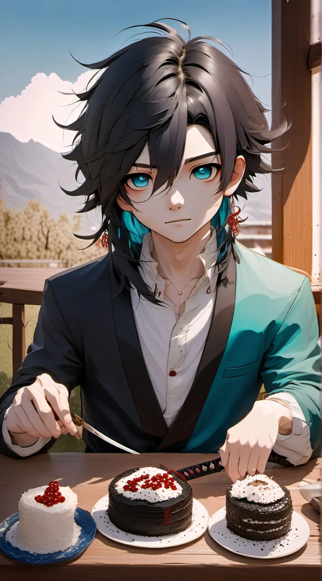 ai character: Muichiros birthday background