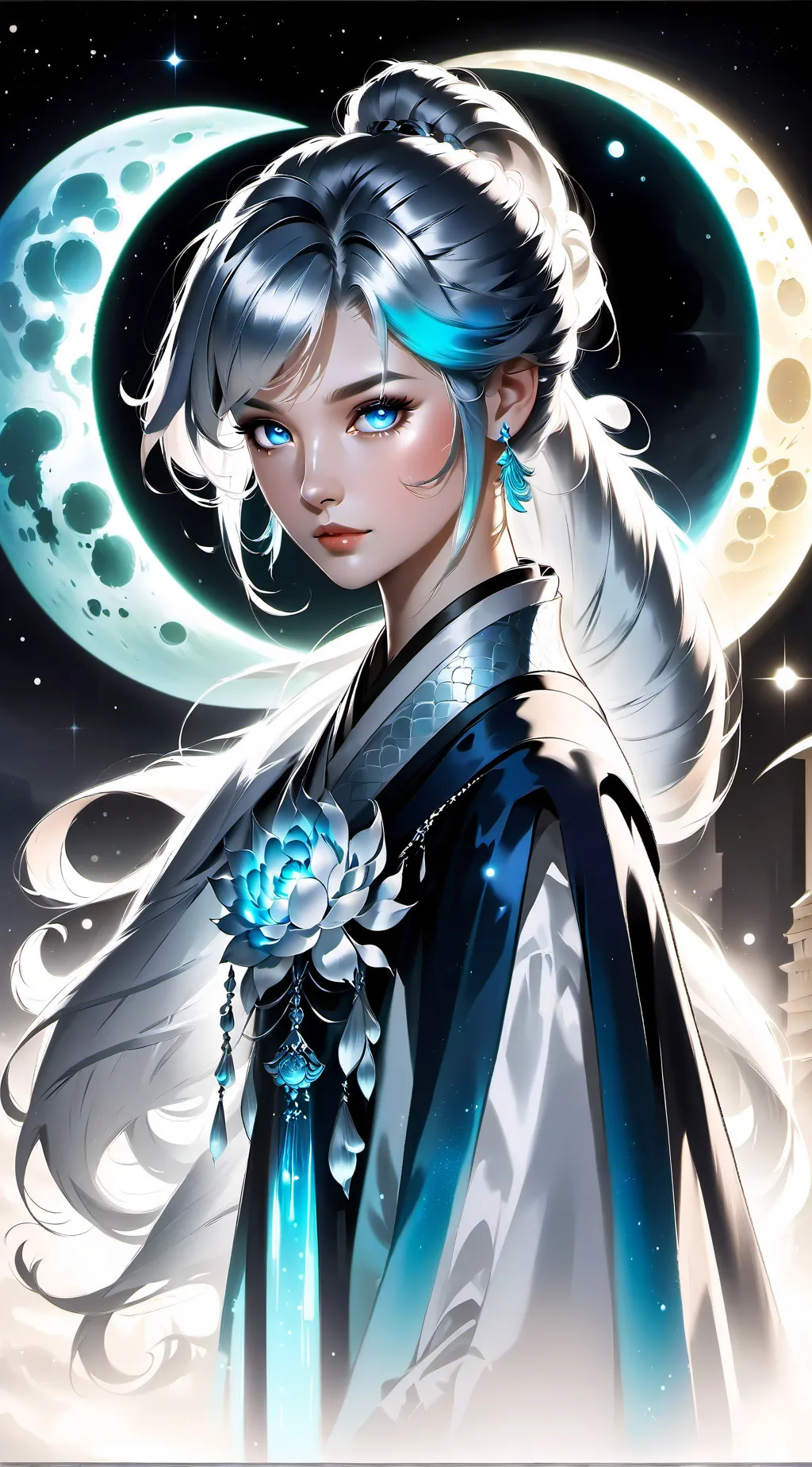 ai character: Luna background