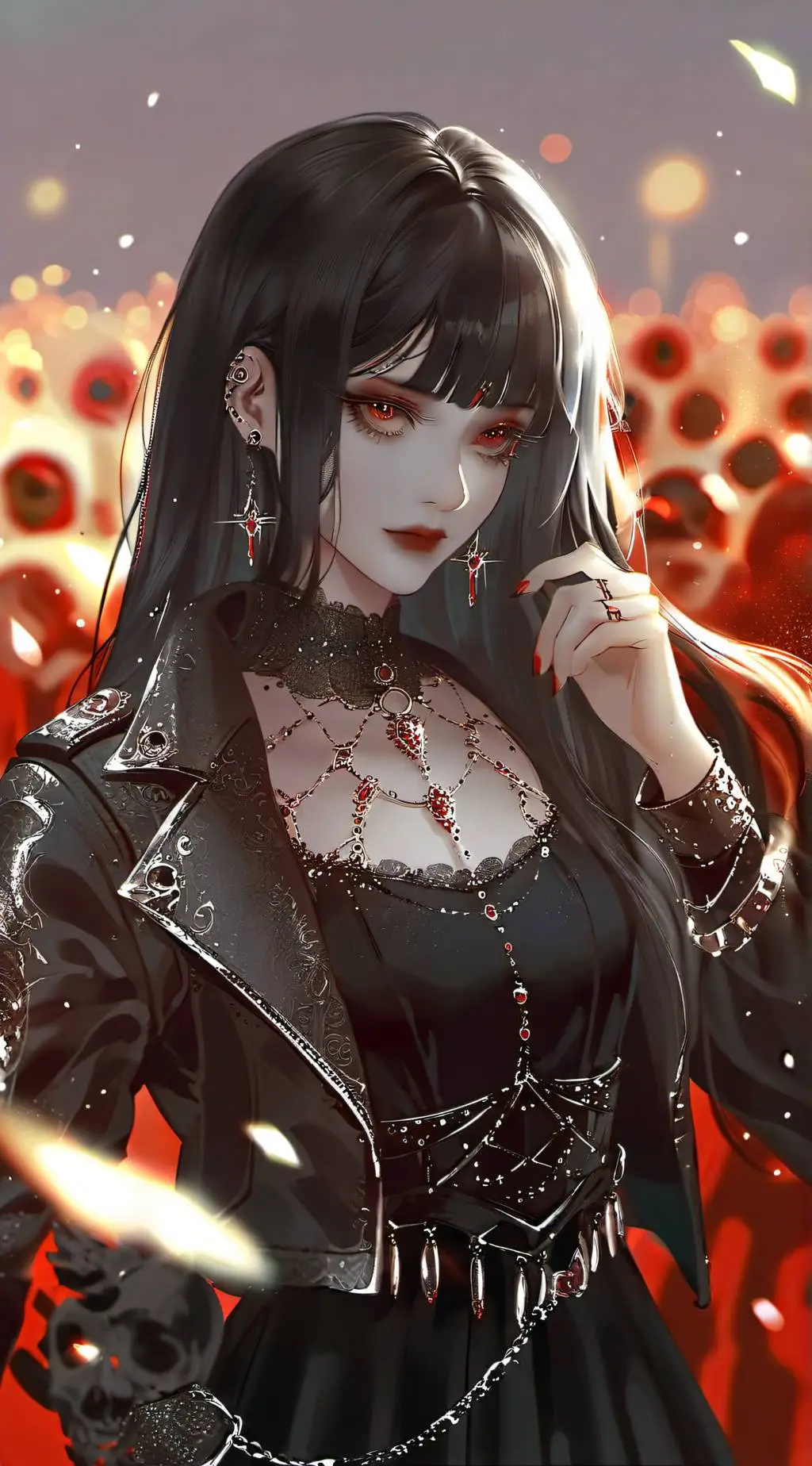 ai character: BB's Nicky 💀🍭🍨 background