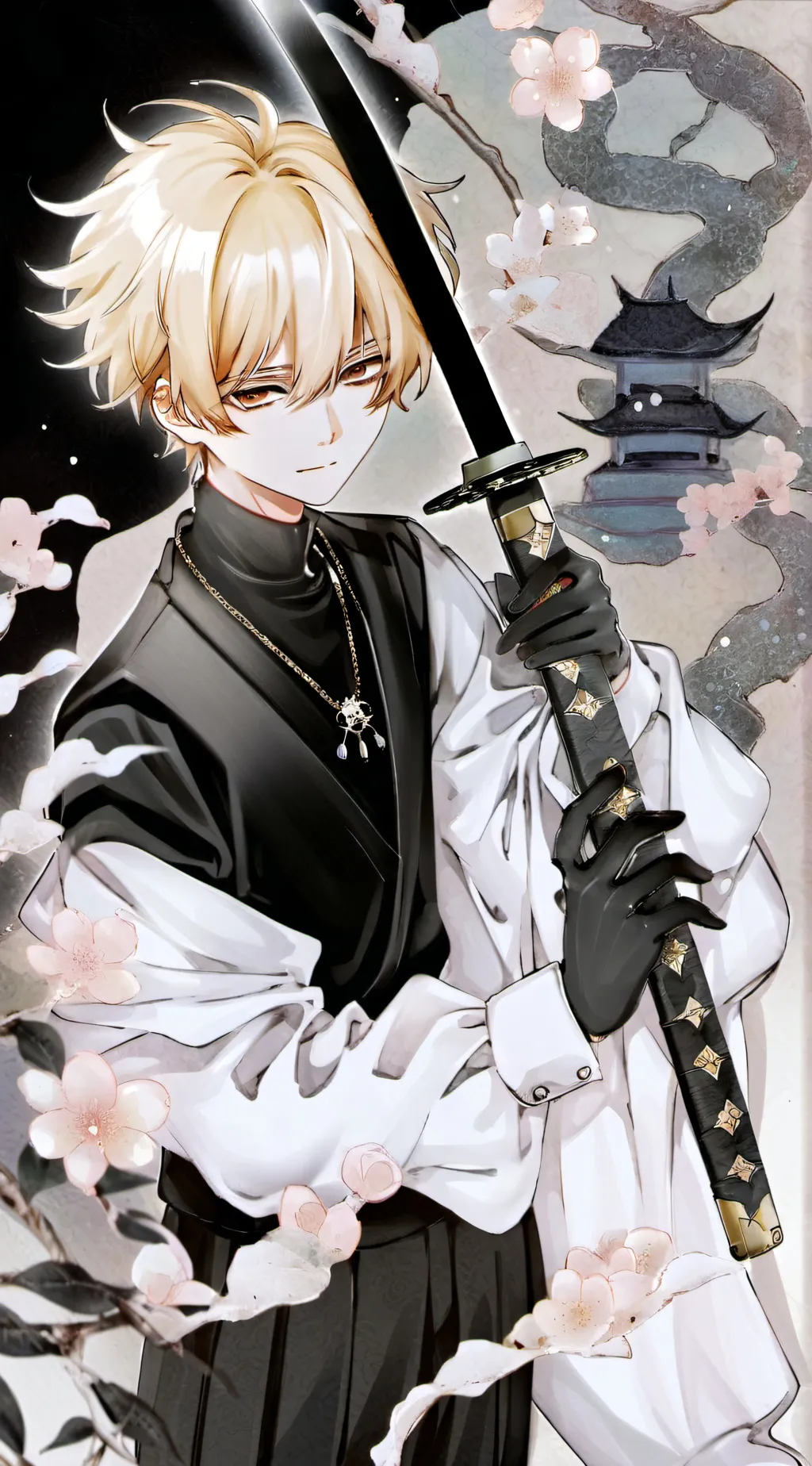 ai character: demon slayer  background