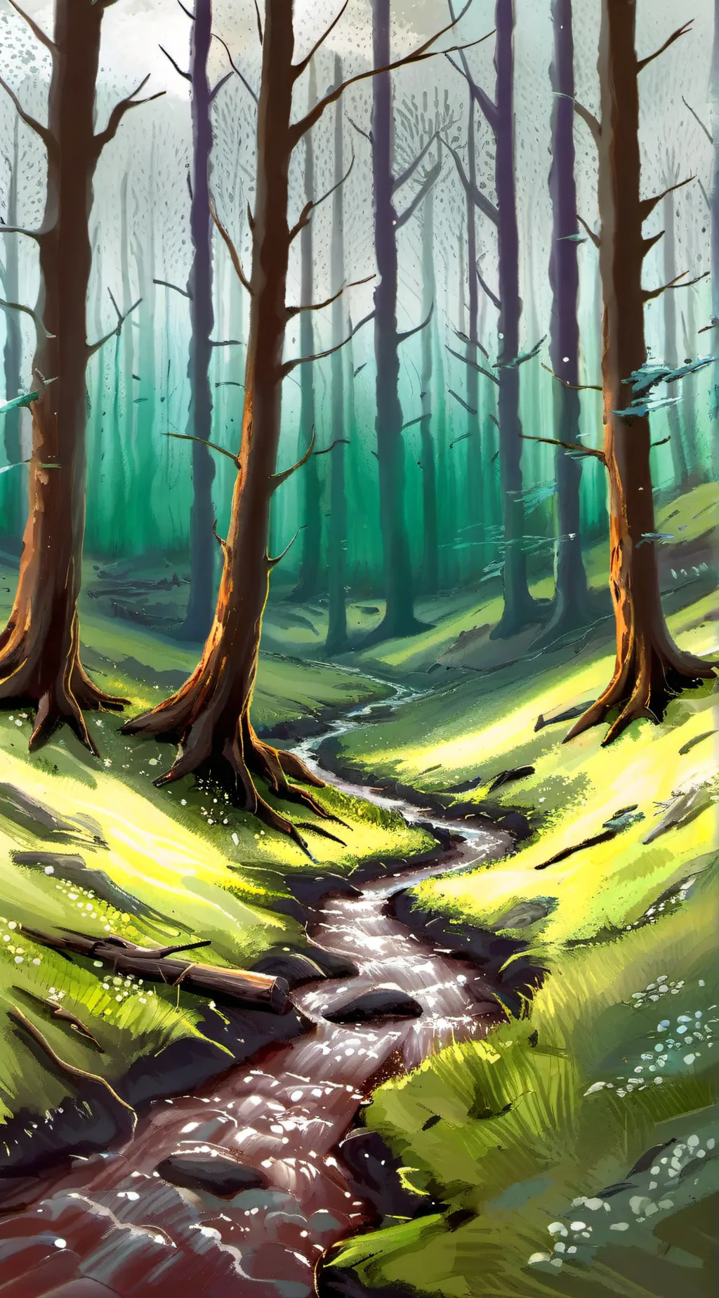 ai character: Bog background