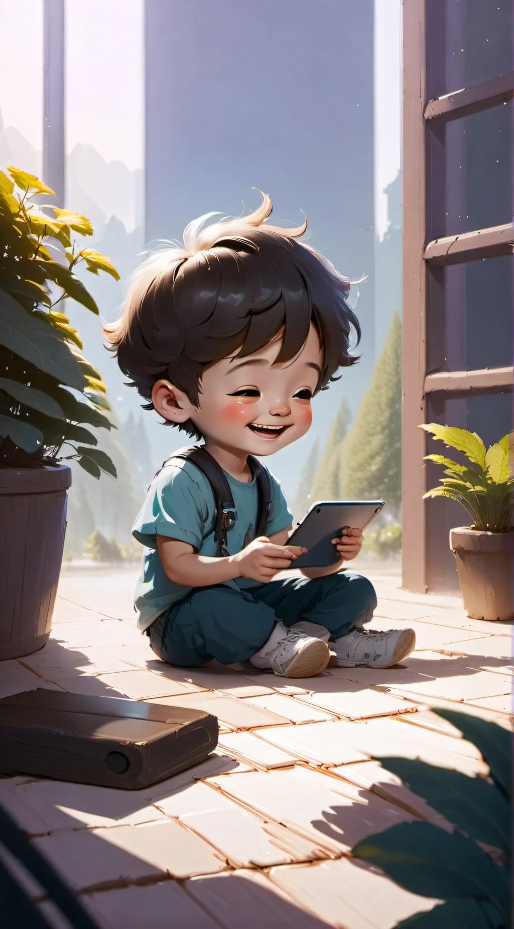 ai character: Brainrot Brian background