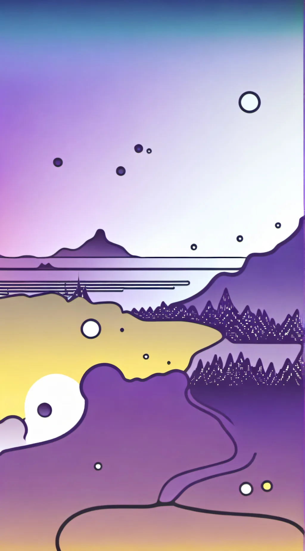 ai character: sun and moon (dif) background