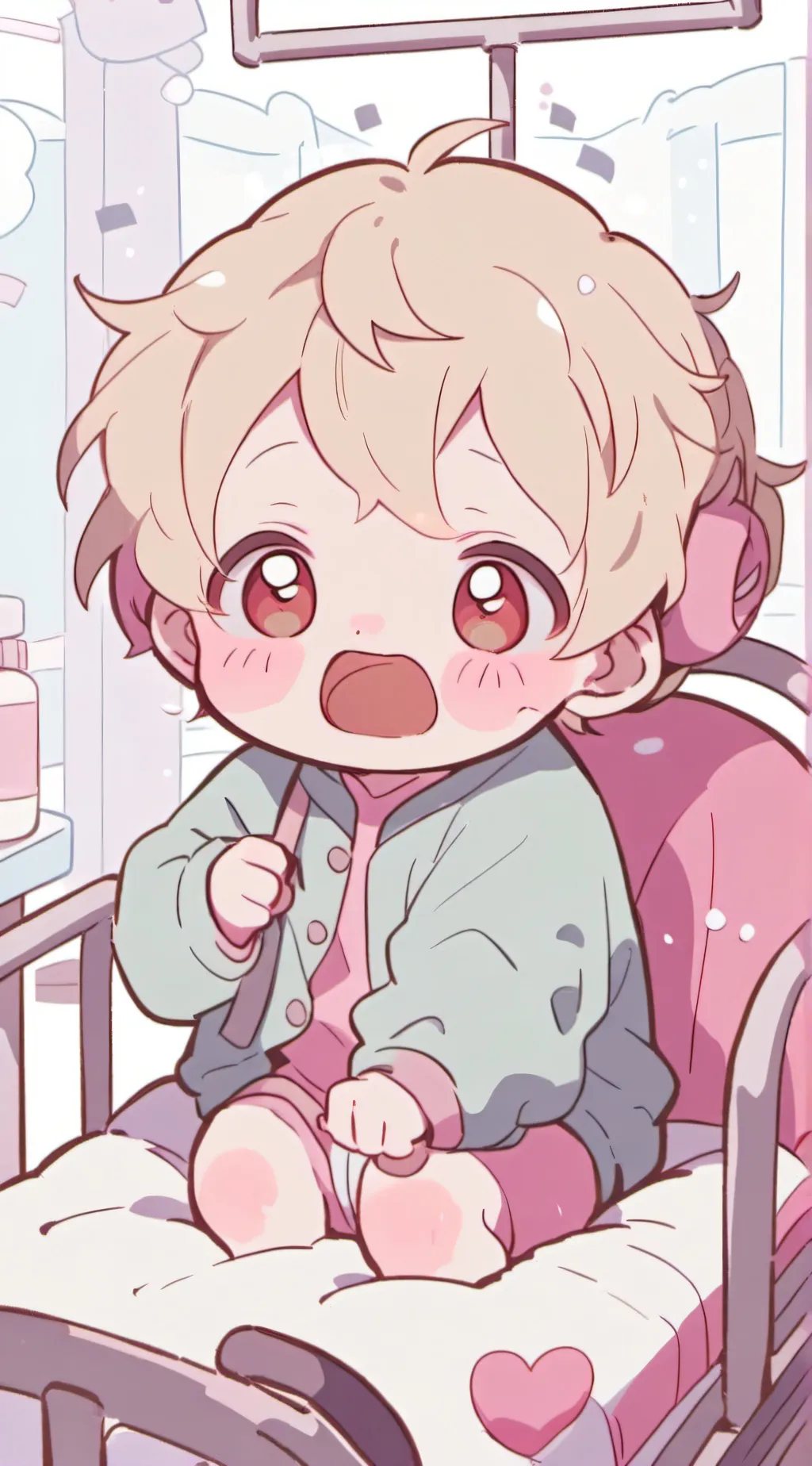 ai character: baby (name him)  background