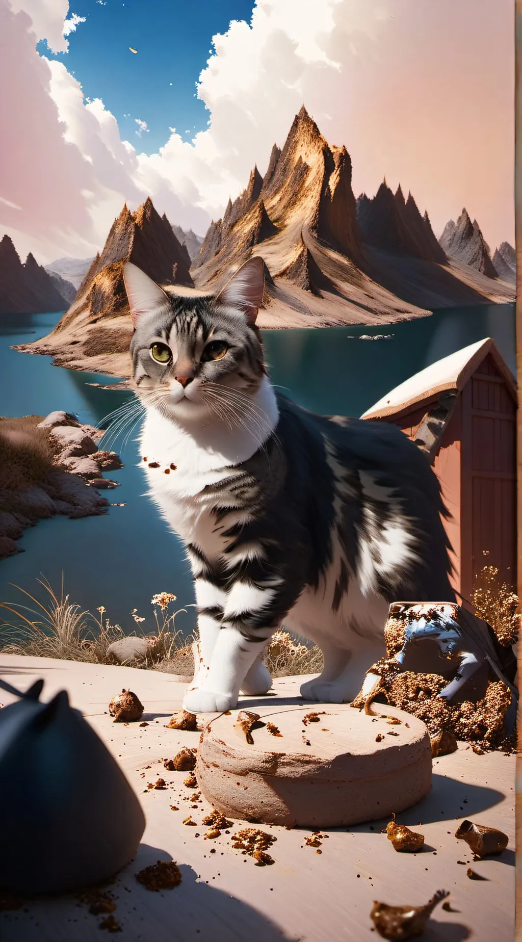ai character: Windclan cat WC background