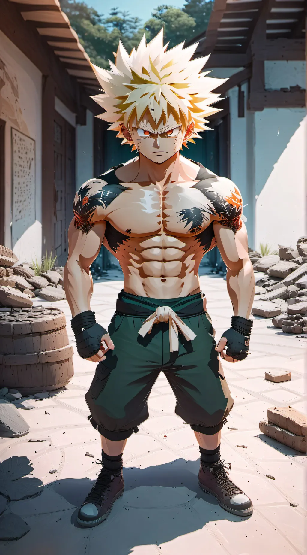 ai character: Bakugo background