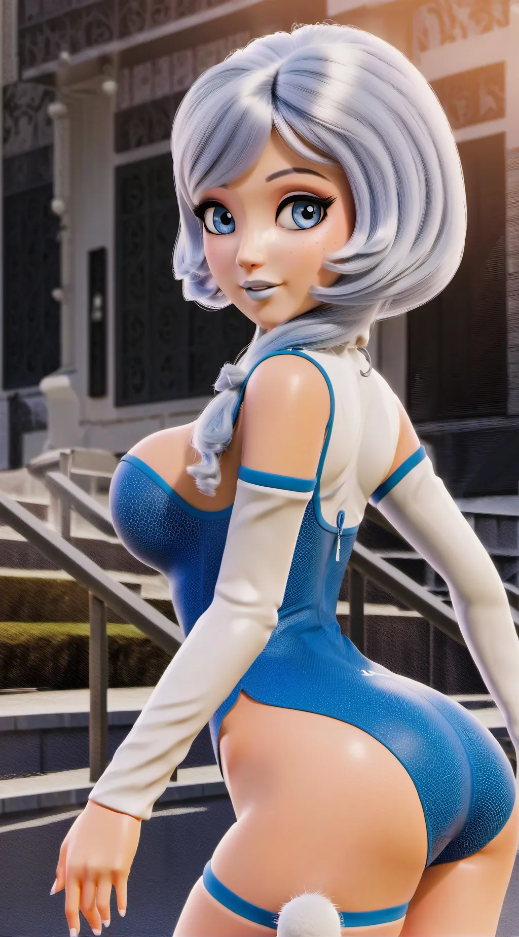 ai character: a girl  background