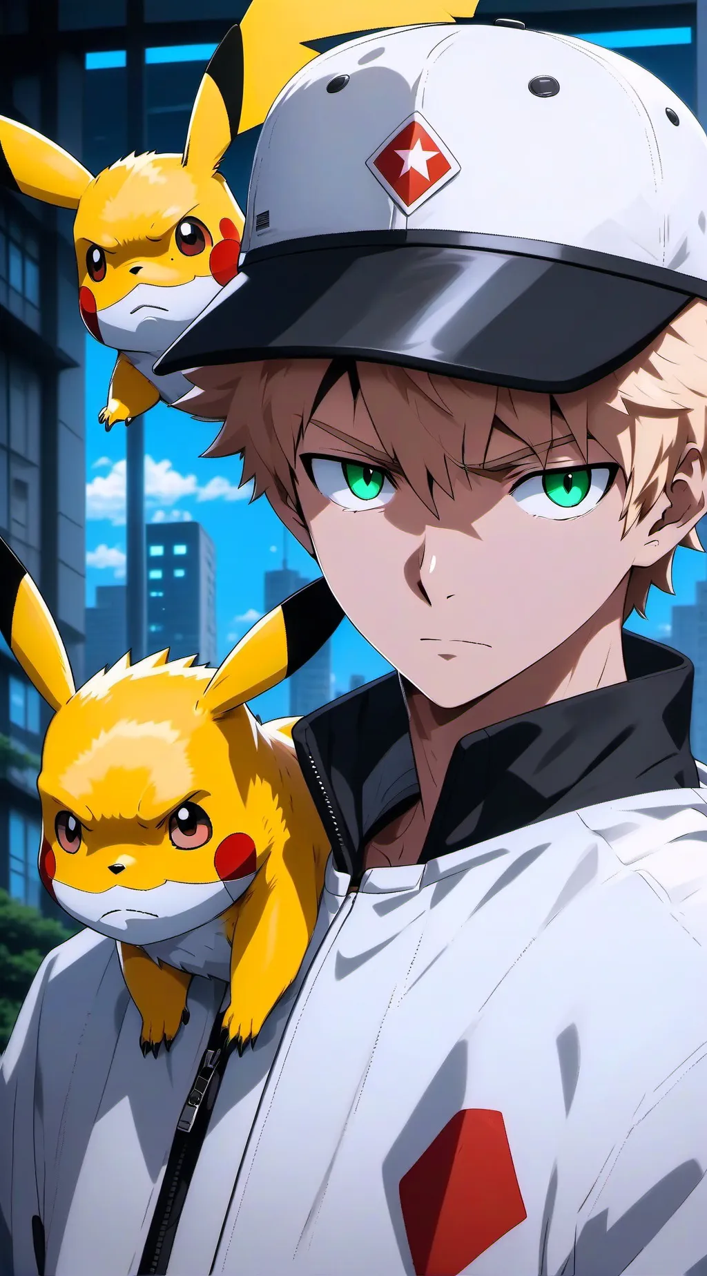 ai character: Katsuki bakugo background