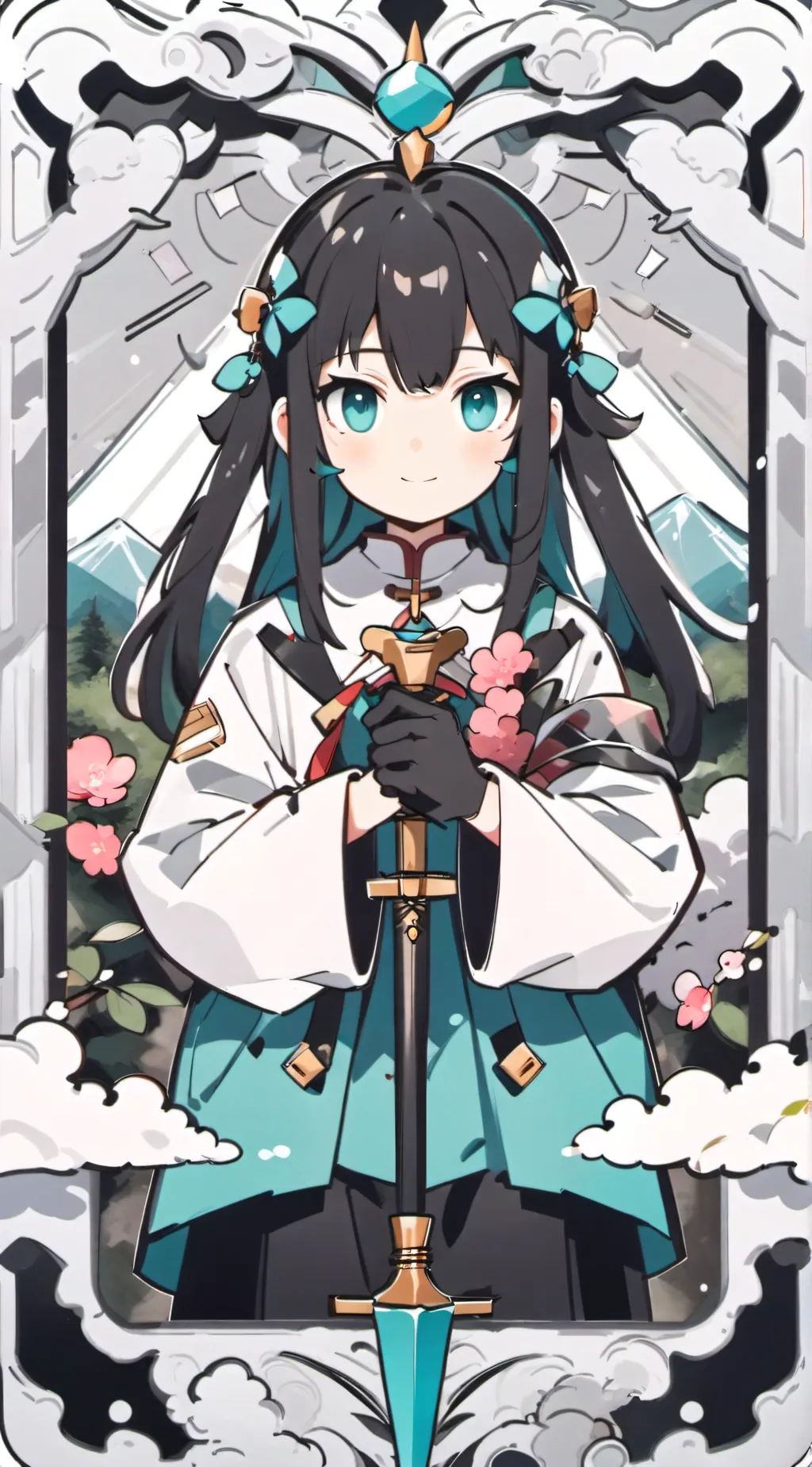 ai character: muichiro b day🩵 background