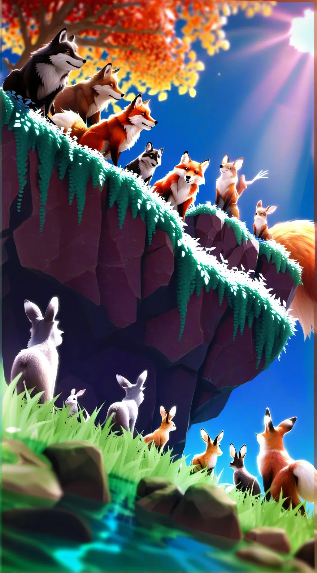 ai character: Wild Woods background