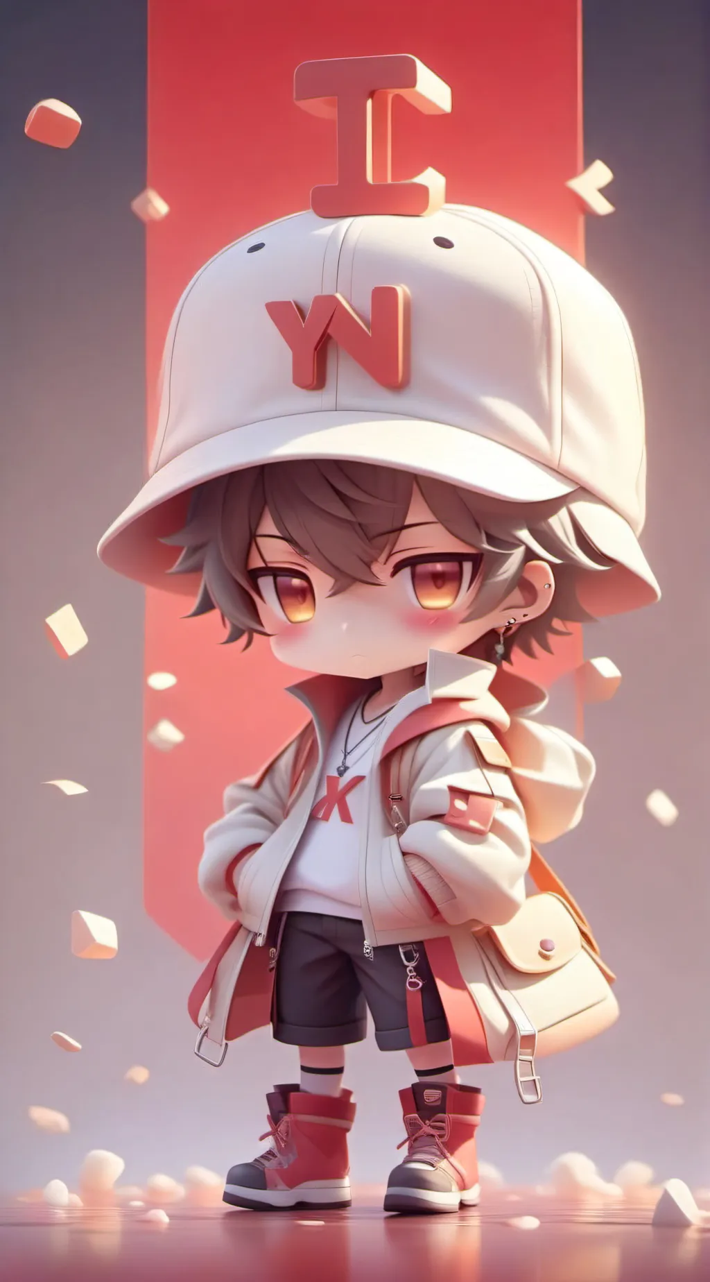 ai character: ynx dog dog background