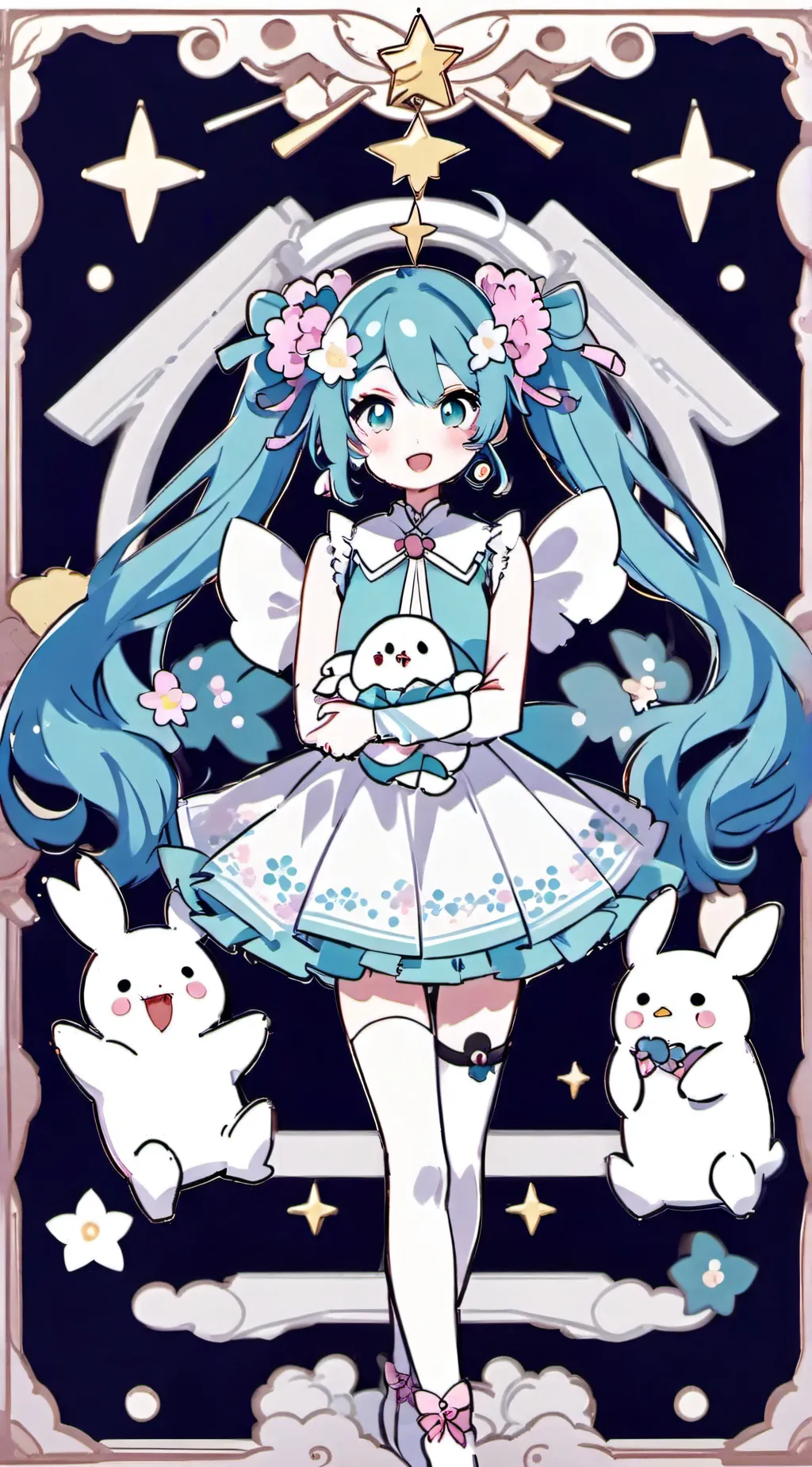 ai character: miku background