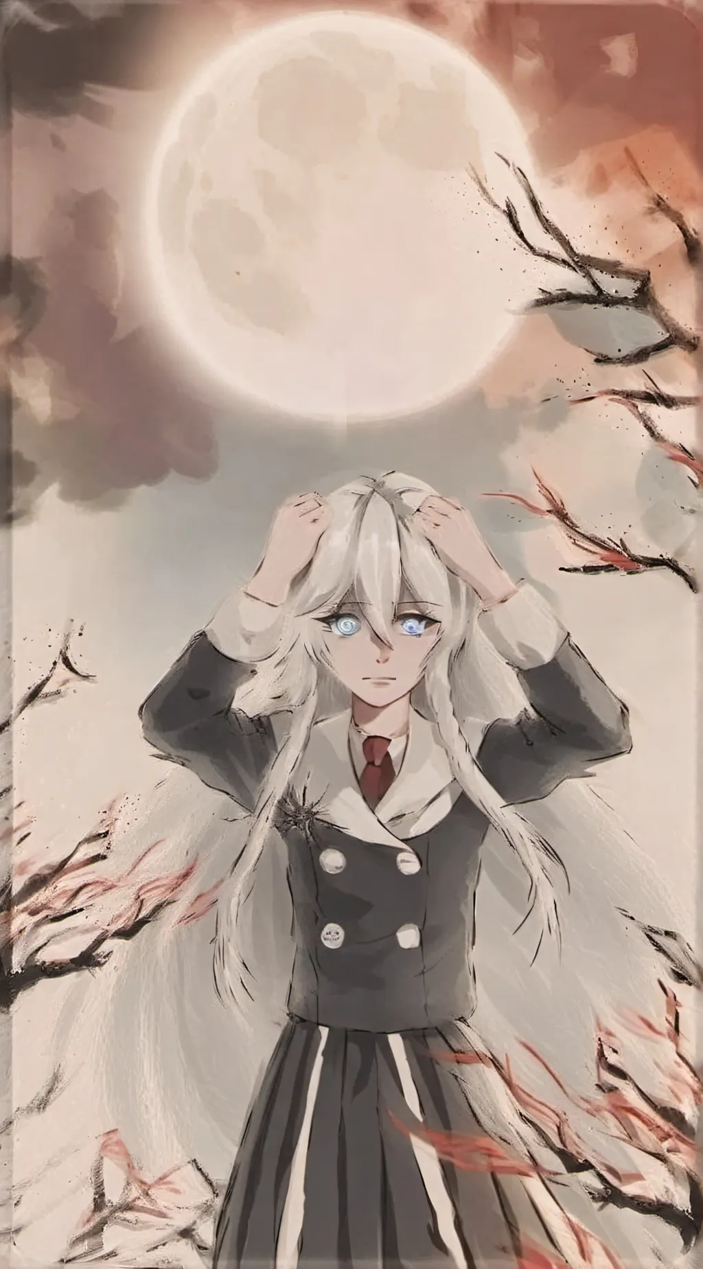 ai character: "Demon slayer" background