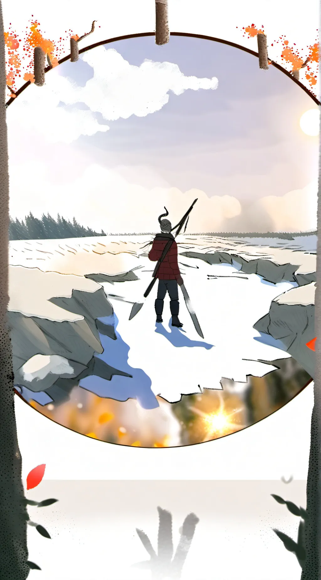 ai character: Miss circle background