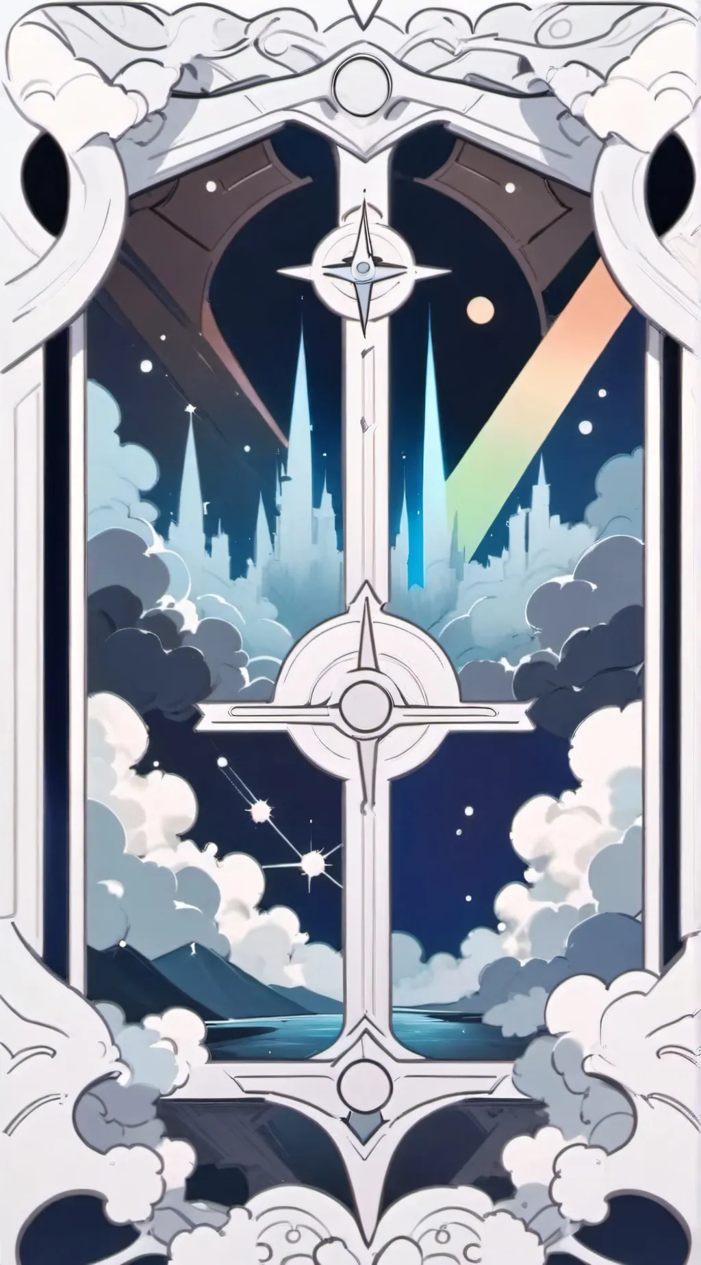 ai character: heaven says  background