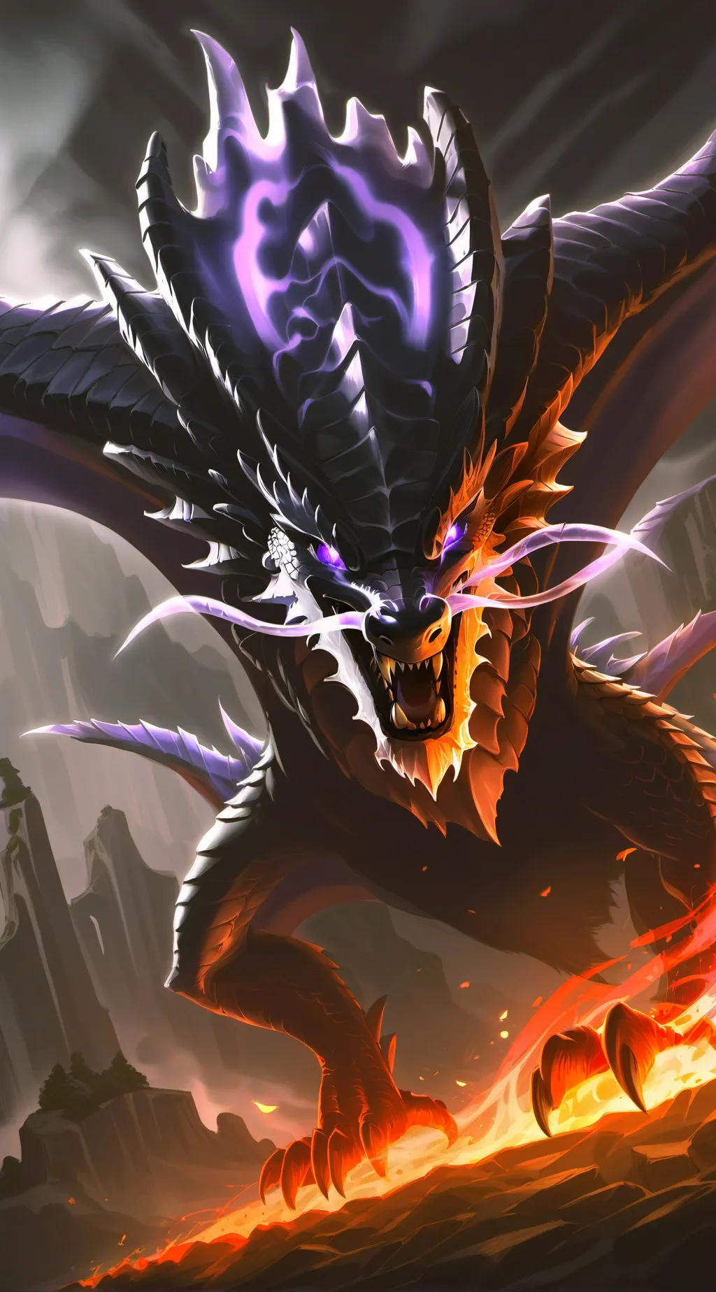 ai character: queen dragon background