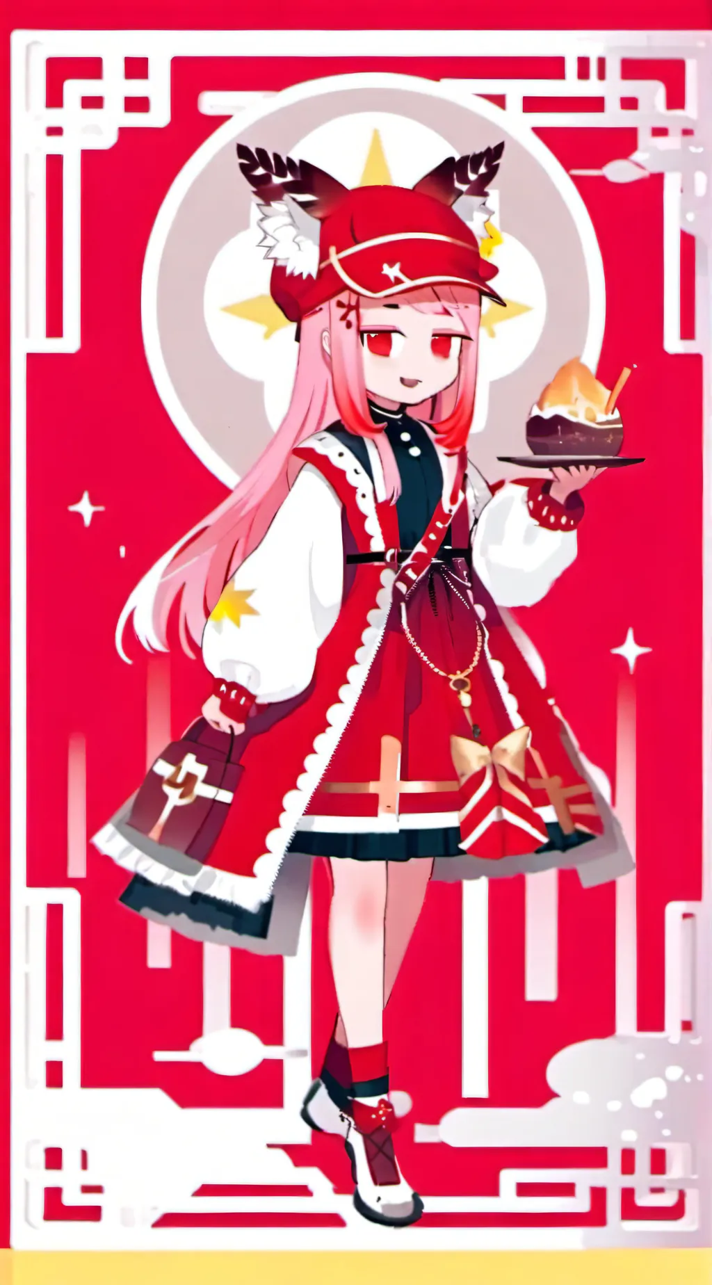 ai character: Kitsune background