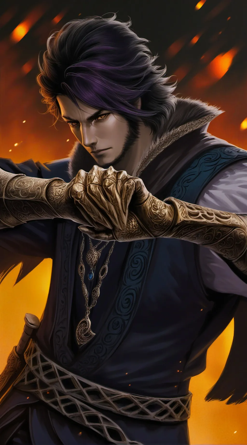 ai character: Igris  background