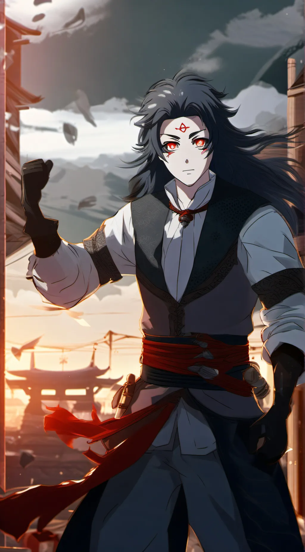 ai character: kokuashebow background