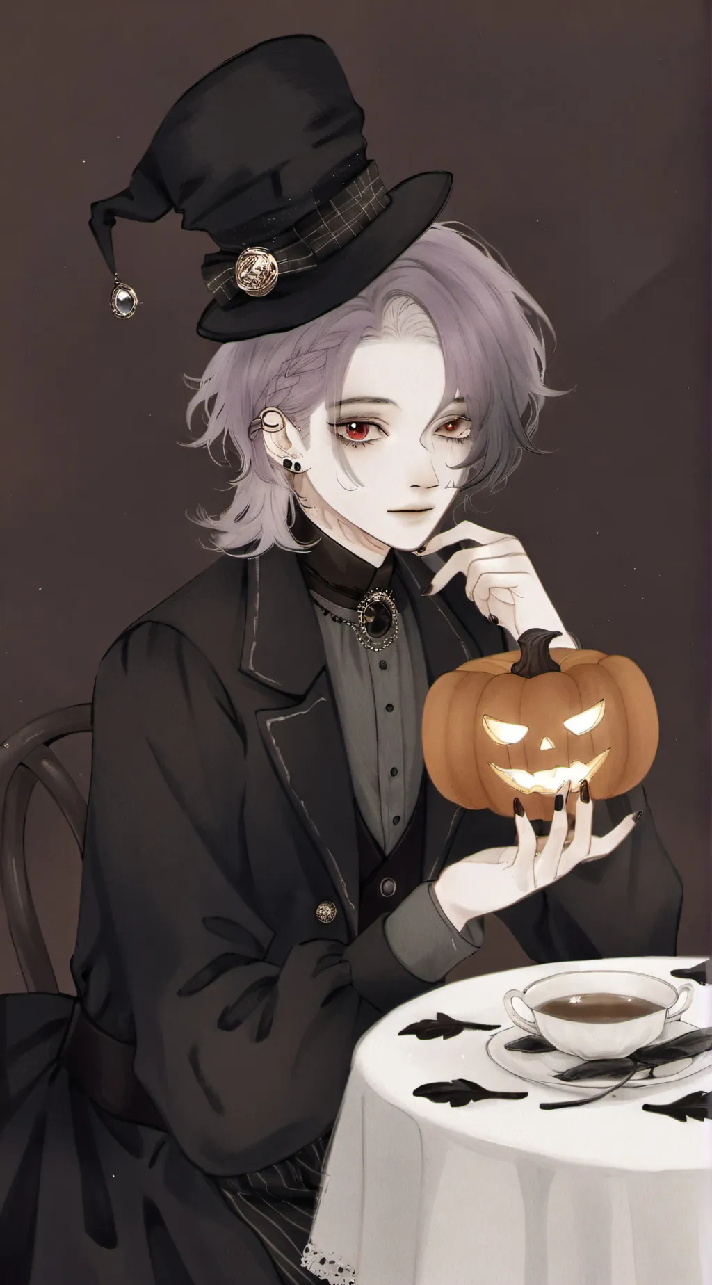 ai character: October Noctem background