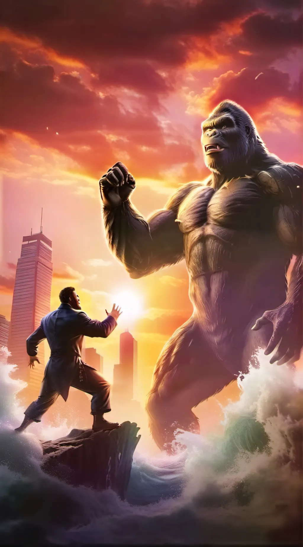 ai character: King Kong background