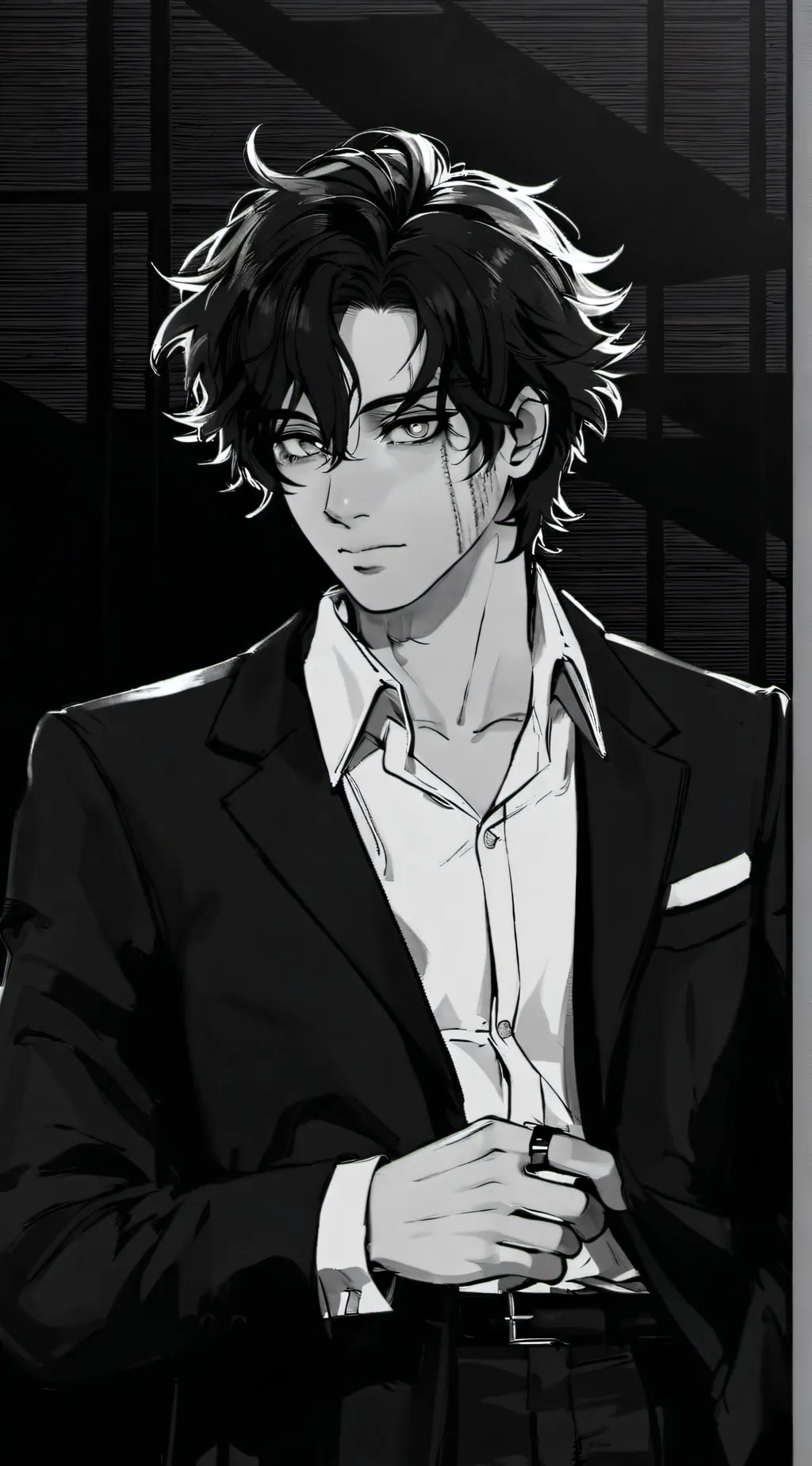 ai character: Muzan  background